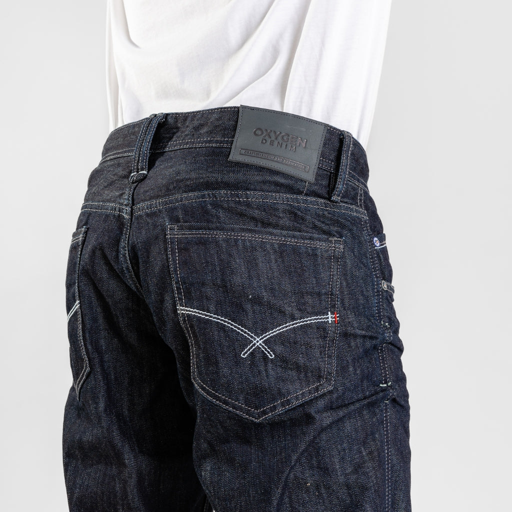 Oxygen Denim 703NS Prime CF Tappered Fit Non Stretch Jeans - Garment Wrinkle (0110)