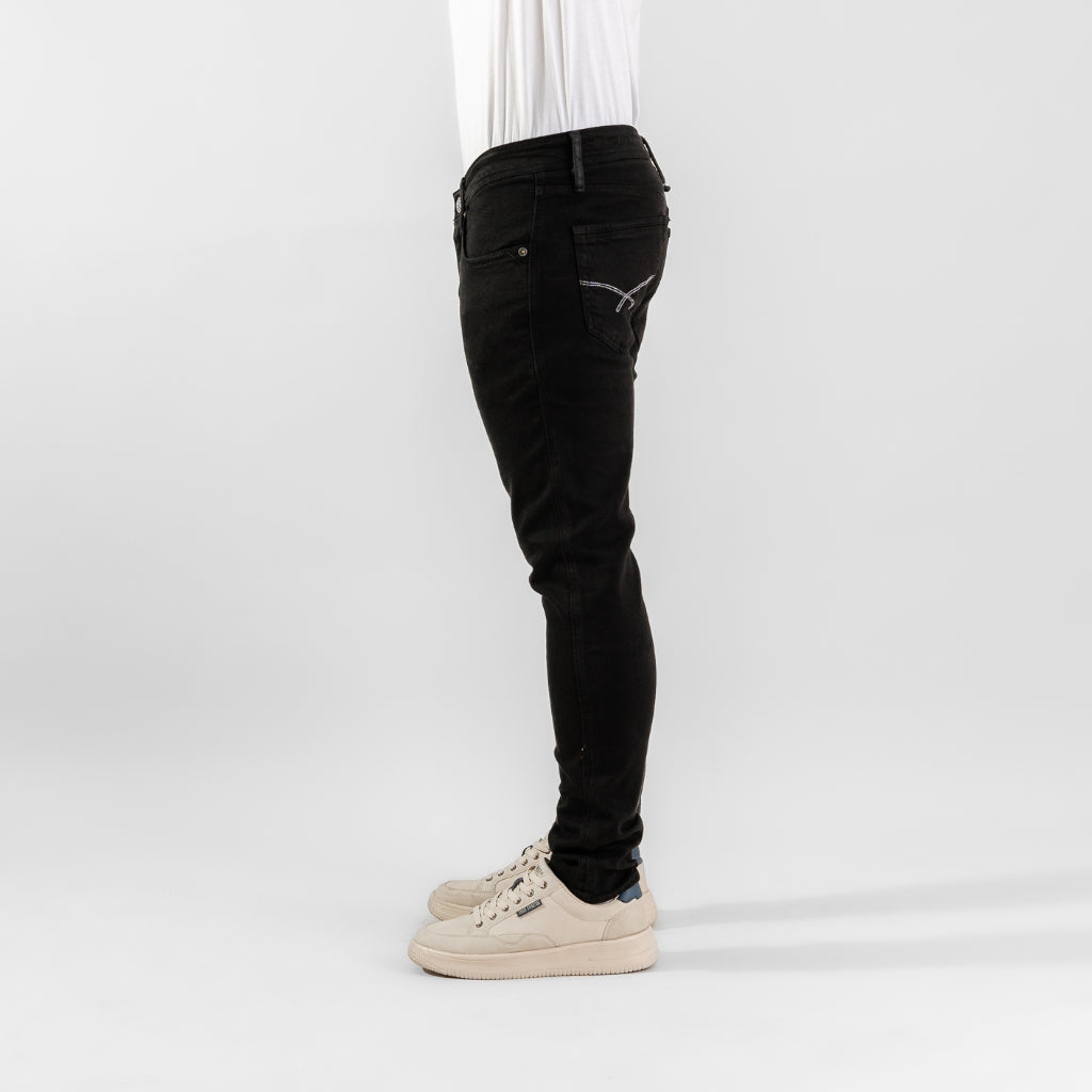 Oxygen Denim 702S Prime CF Skinny Jeans Stretch - Black (0312)