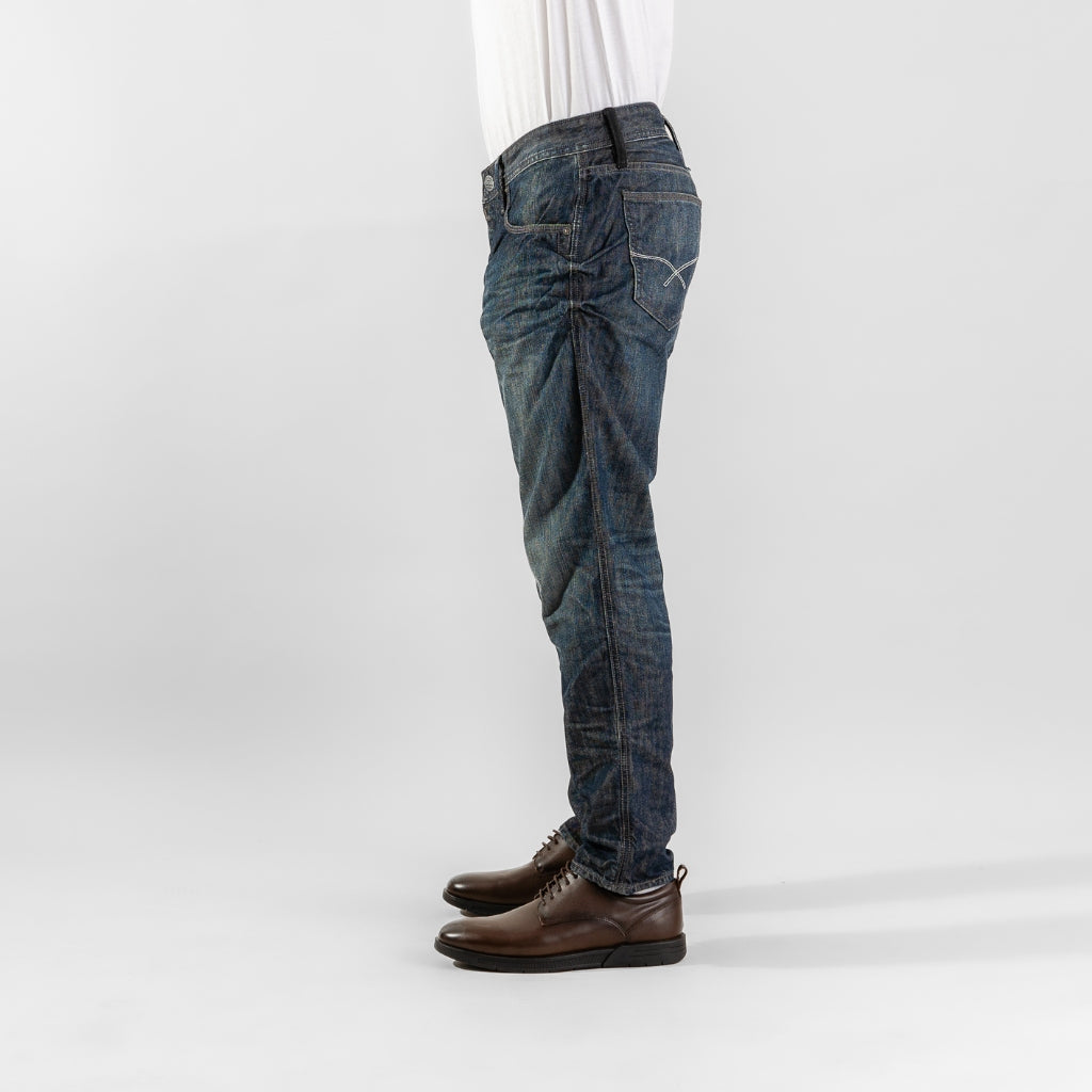 Oxygen Denim 705NS Prime CF Straight Fit Non Stretch Jeans - Dark Blue (0201)