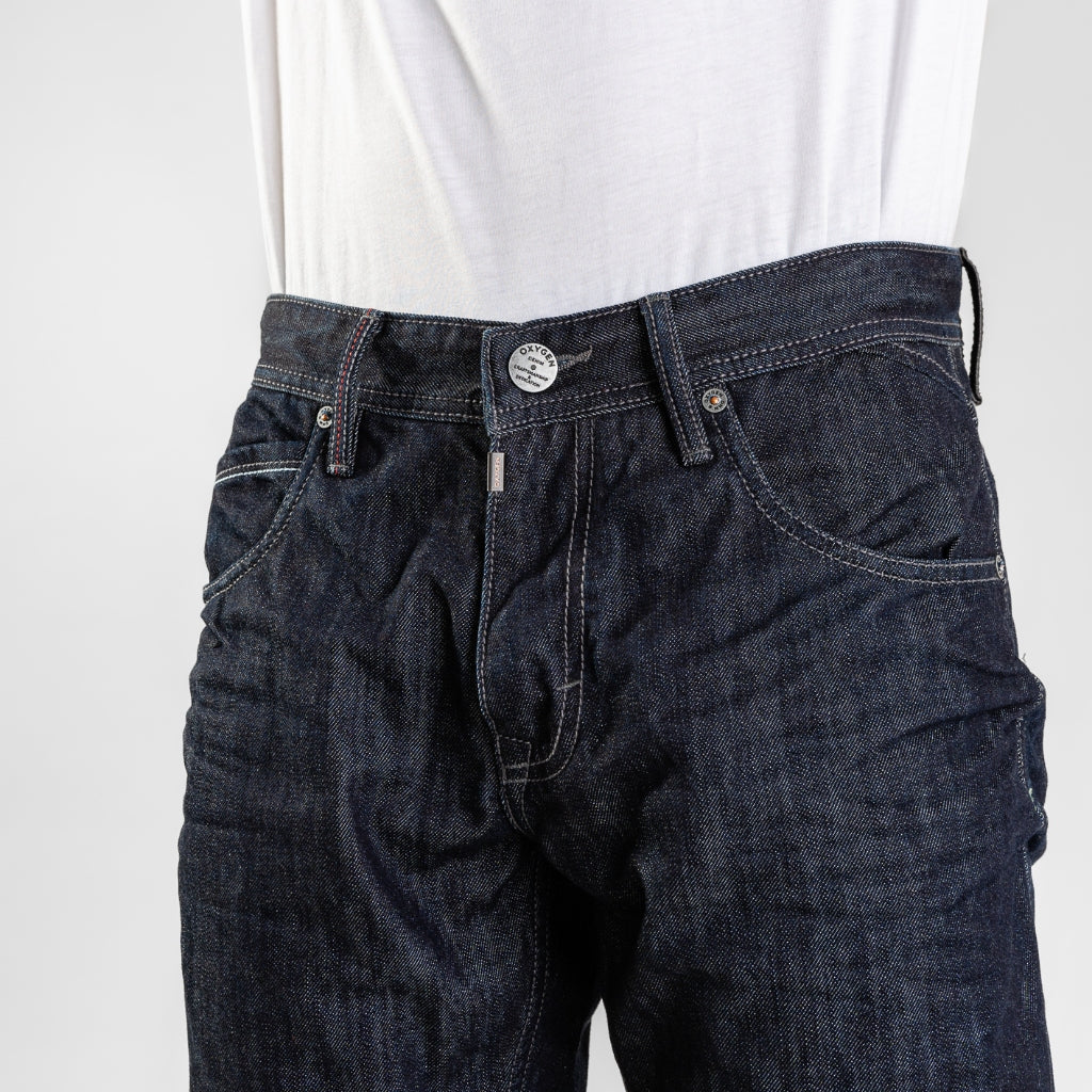 Oxygen Denim 703NS Prime CF Tappered Fit Non Stretch Jeans - Garment Wrinkle (0110)