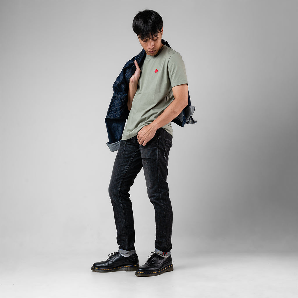 Oxygen Denim T-shirt Basic - Sage