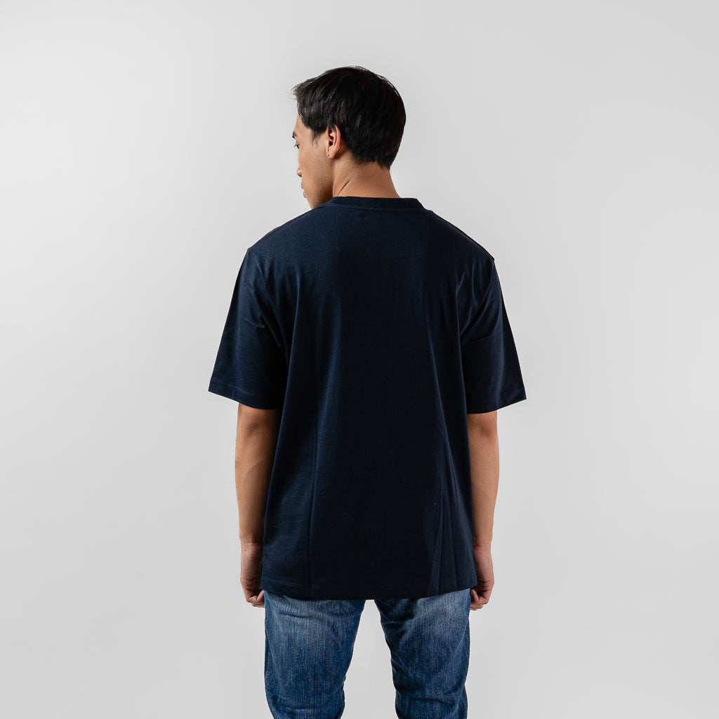 Oxygen Denim Evolve Speed Dial Pokera Boxy Oversized Tee - Navy