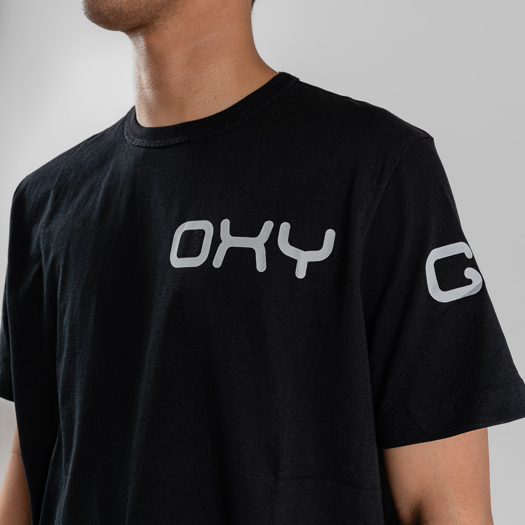 Oxygen Denim Invade Speed Dial Corner Flag T-Shirt - Black