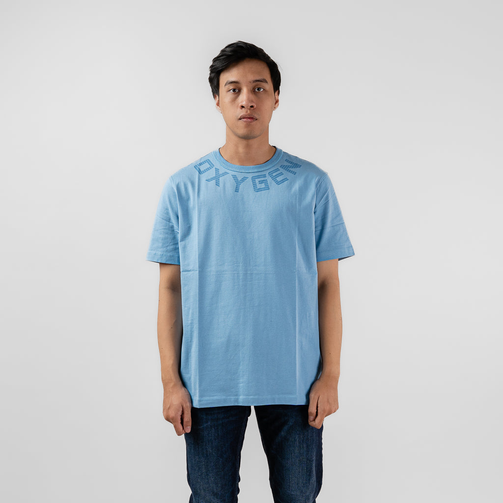 Oxygen Denim Invade Speed Dial Dart Neck T-Shirt - Blue