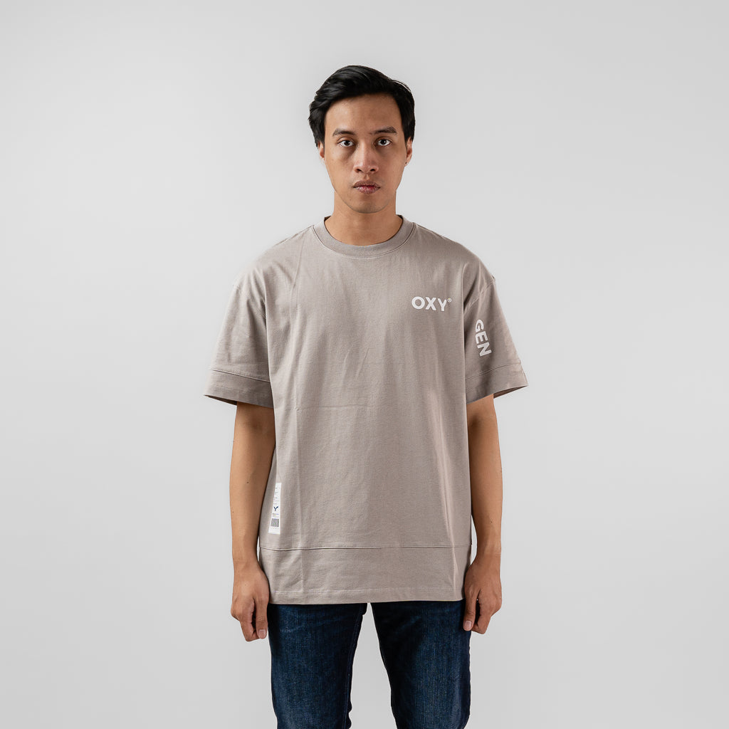 Oxygen Denim Evolve New Legacy Casra Flat Oversized T-shirt - Sustained Grey (1433)