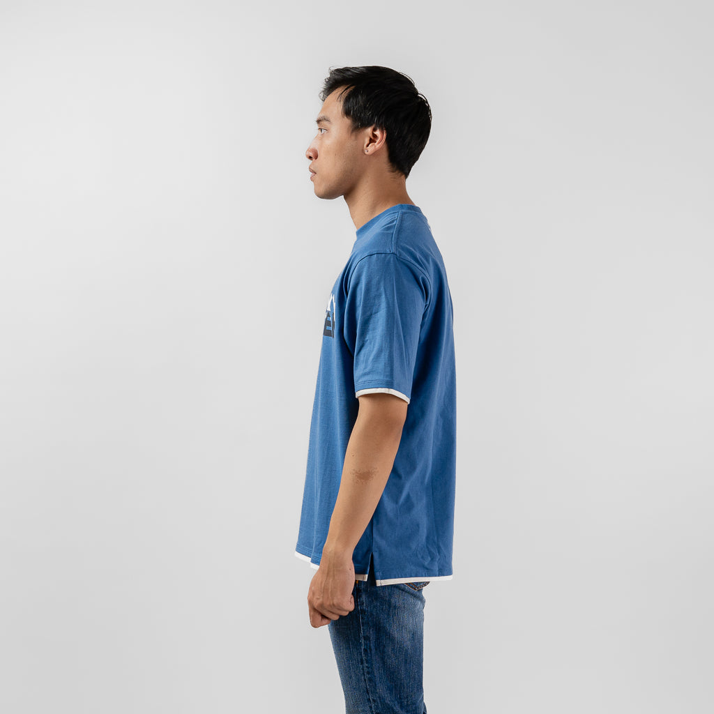 Oxygen Denim Evolve New Legacy Leham Boxy Oversized T-shirt - Elemental Blue (1514)