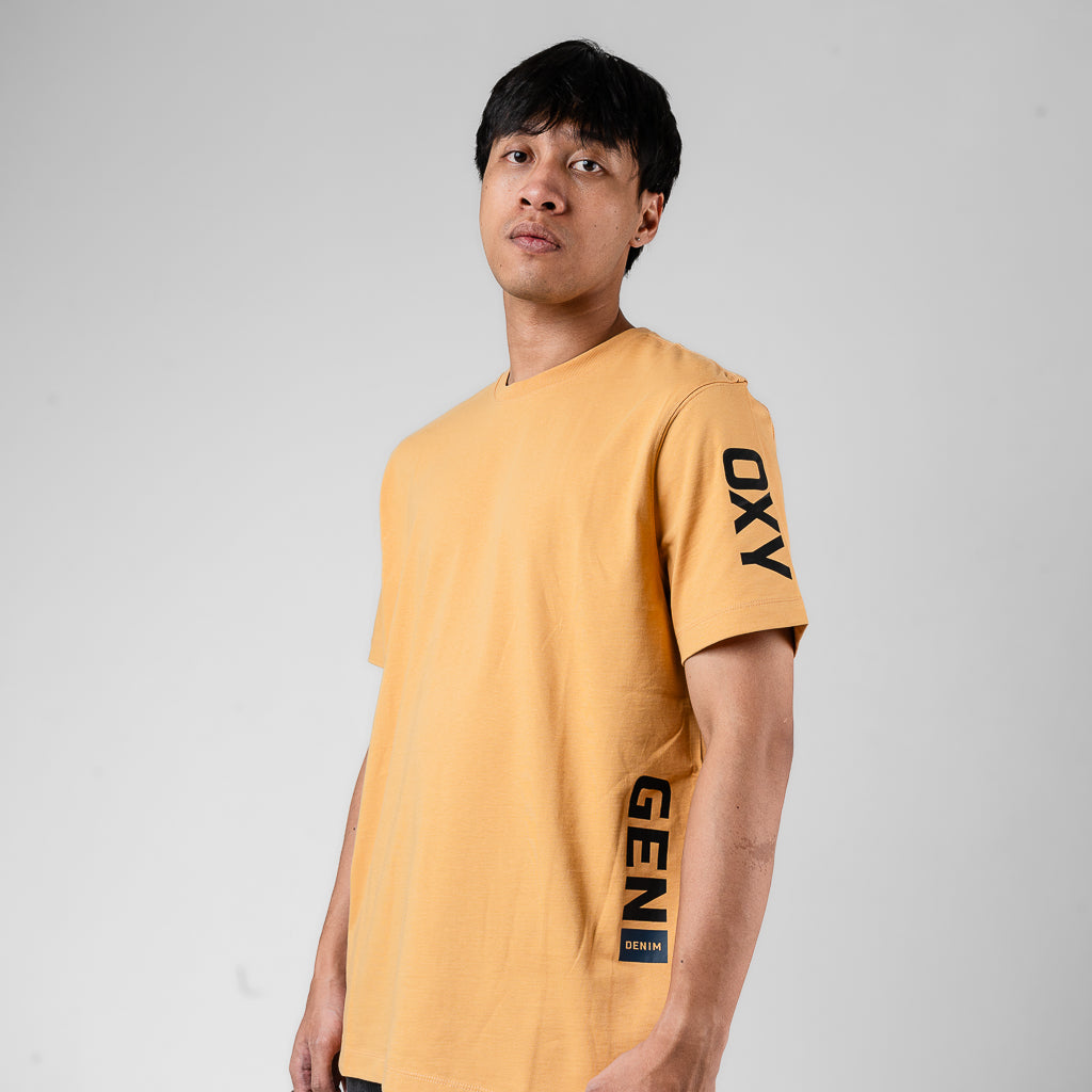 Oxygen Denim T-shirt Invade Arm - Mustard