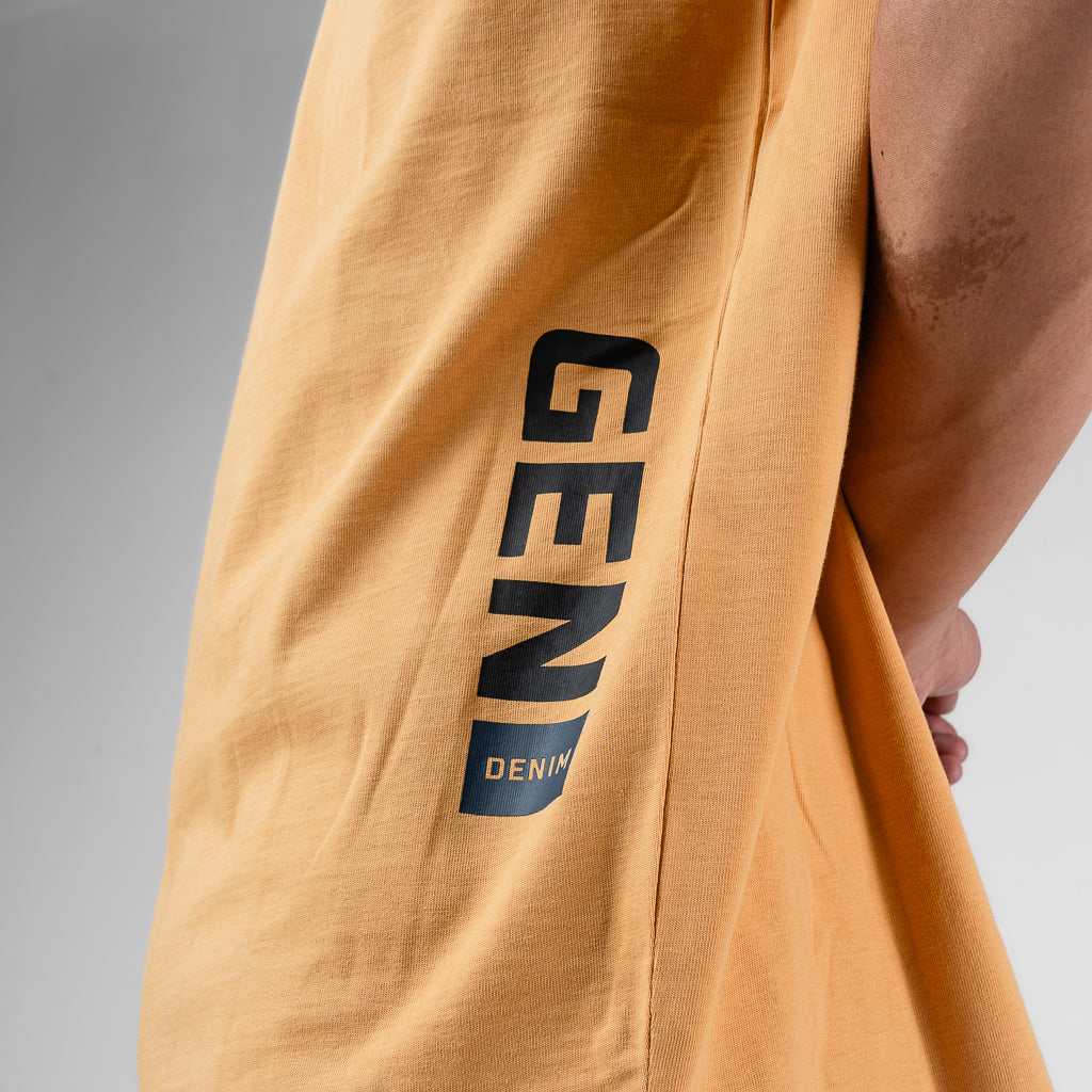 Oxygen Denim T-shirt Invade Arm - Mustard