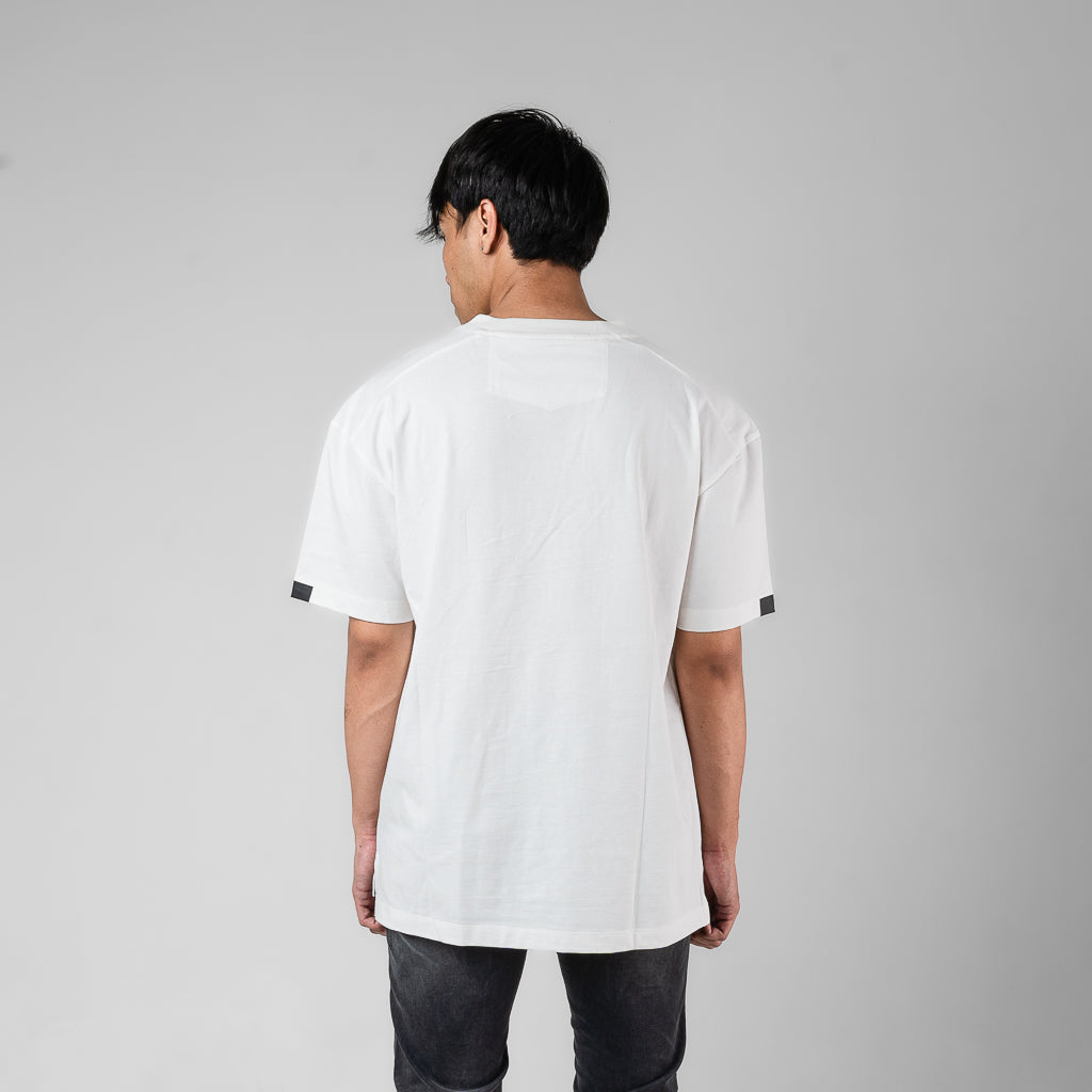 Oxygen Denim Free Spirit Linear Oversized T-Shirt - White