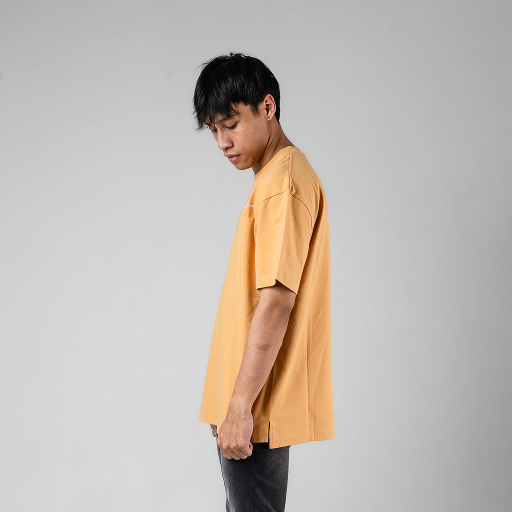 Oxygen Denim Free Spirit Grounder Oversized T-Shirt - Mustard