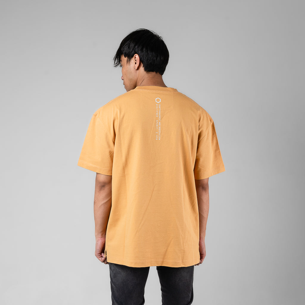 Oxygen Denim Free Spirit Grounder Oversized T-Shirt - Mustard