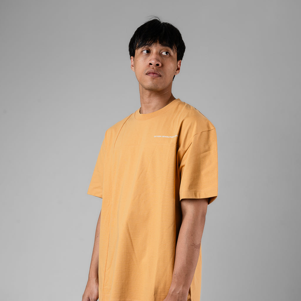 Oxygen Denim Free Spirit Grounder Oversized T-Shirt - Mustard