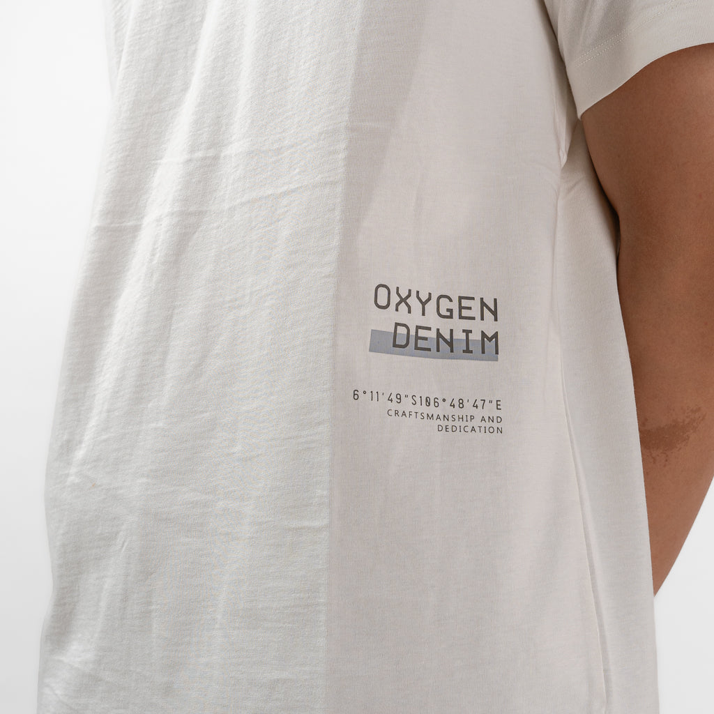 Oxygen Denim Invade Speed Dial Active Hand T-Shirt - White