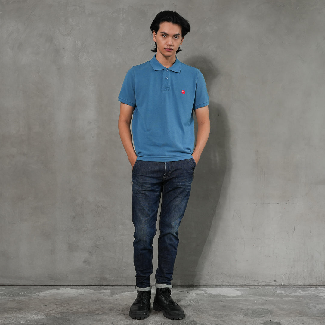 Oxygen Denim Prime B Relax Fit Polo Shirt - Cornet Blue (0114)