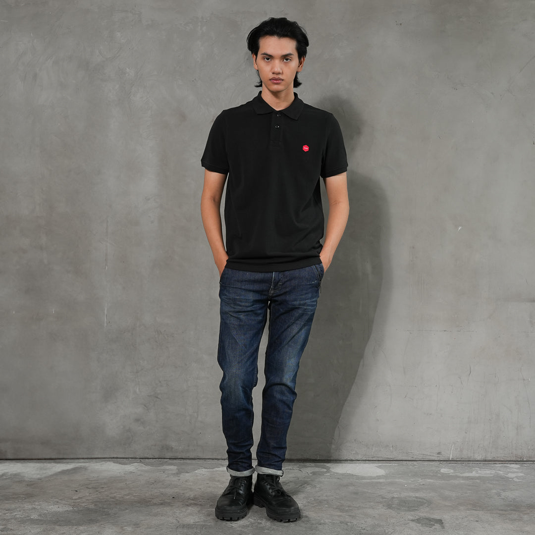 Oxygen Denim Prime B Relax Fit Polo Shirt - Black (0212)