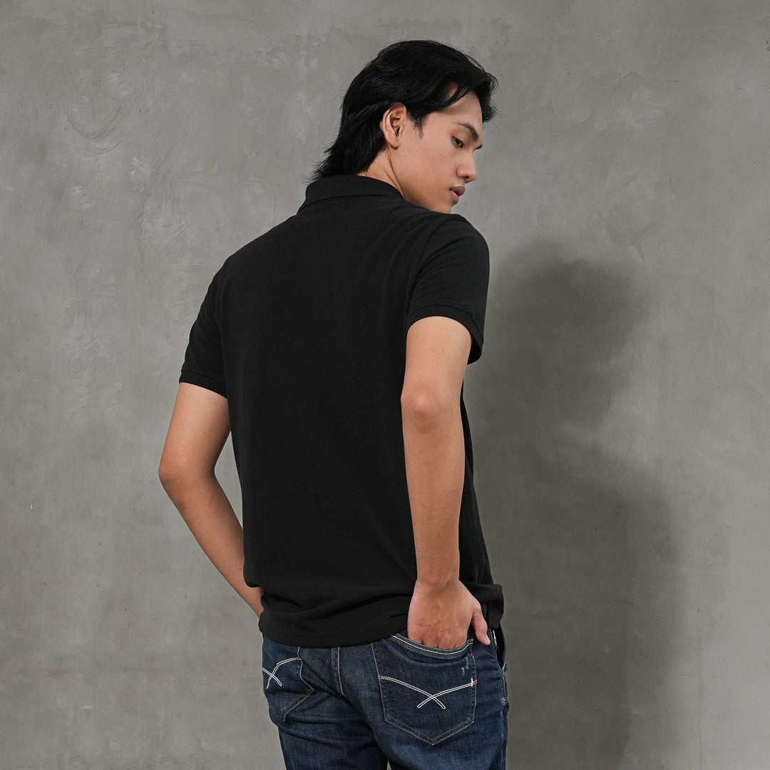 Oxygen Denim Prime B Relax Fit Polo Shirt - Black (0212)