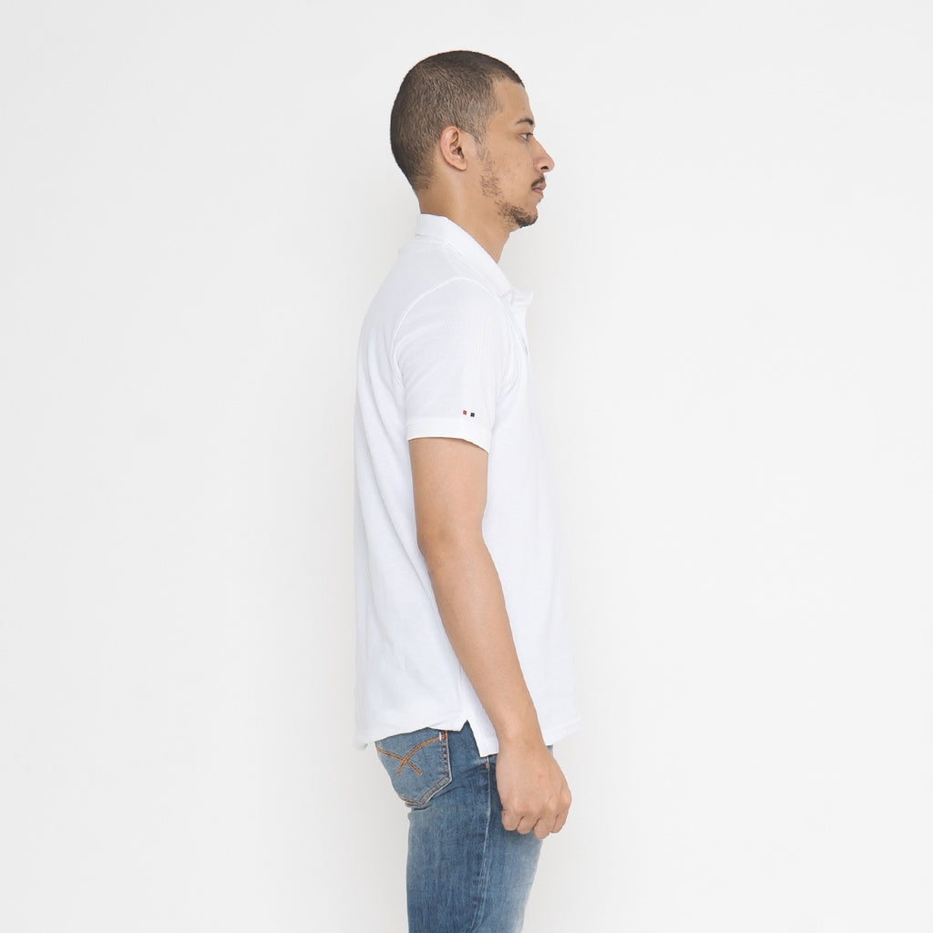 Oxygen Denim Easy Breeze Polo Shirt - White