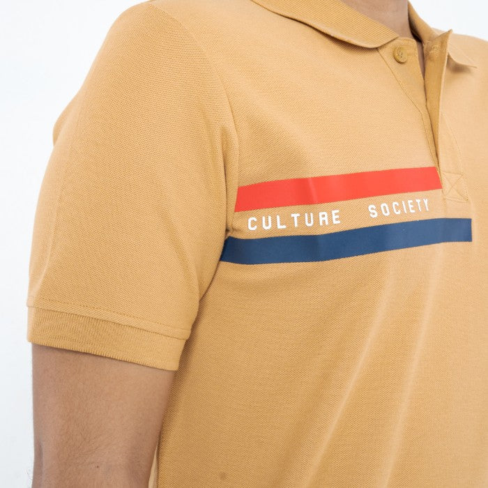 Oxygen Denim Side Culture Polo Shirt - Mustard