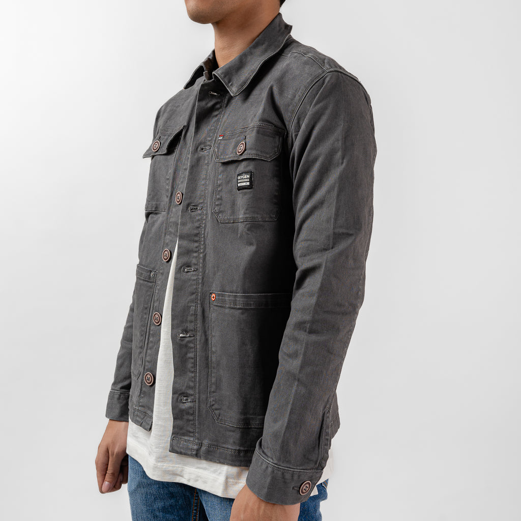 Oxygen Denim 605 Evolve Speed Dial Casmoto Jacket - Grey (0555)