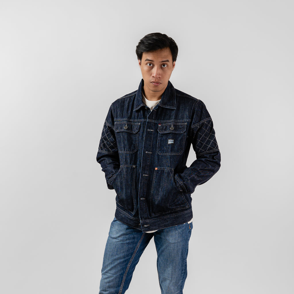 Oxygen Denim 605 Evolve Speed Dial Crossjak Jacket - Dark Blue (0611)