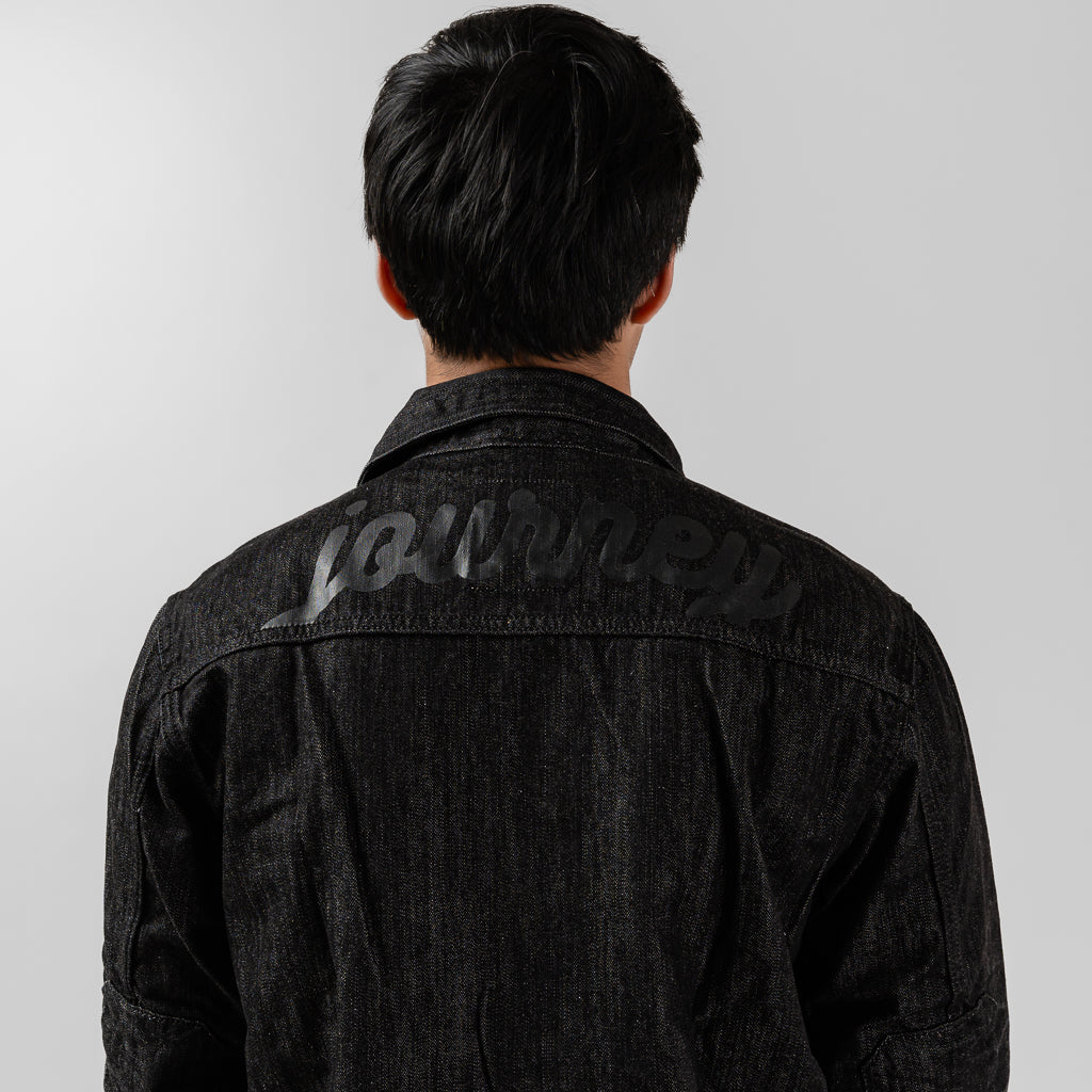 Oxygen Denim 605 Short Journey Jacket - Black 0185