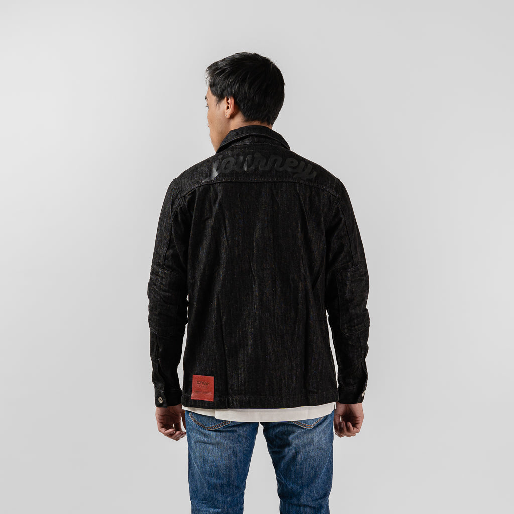 Oxygen Denim 605 Short Journey Jacket - Black 0185