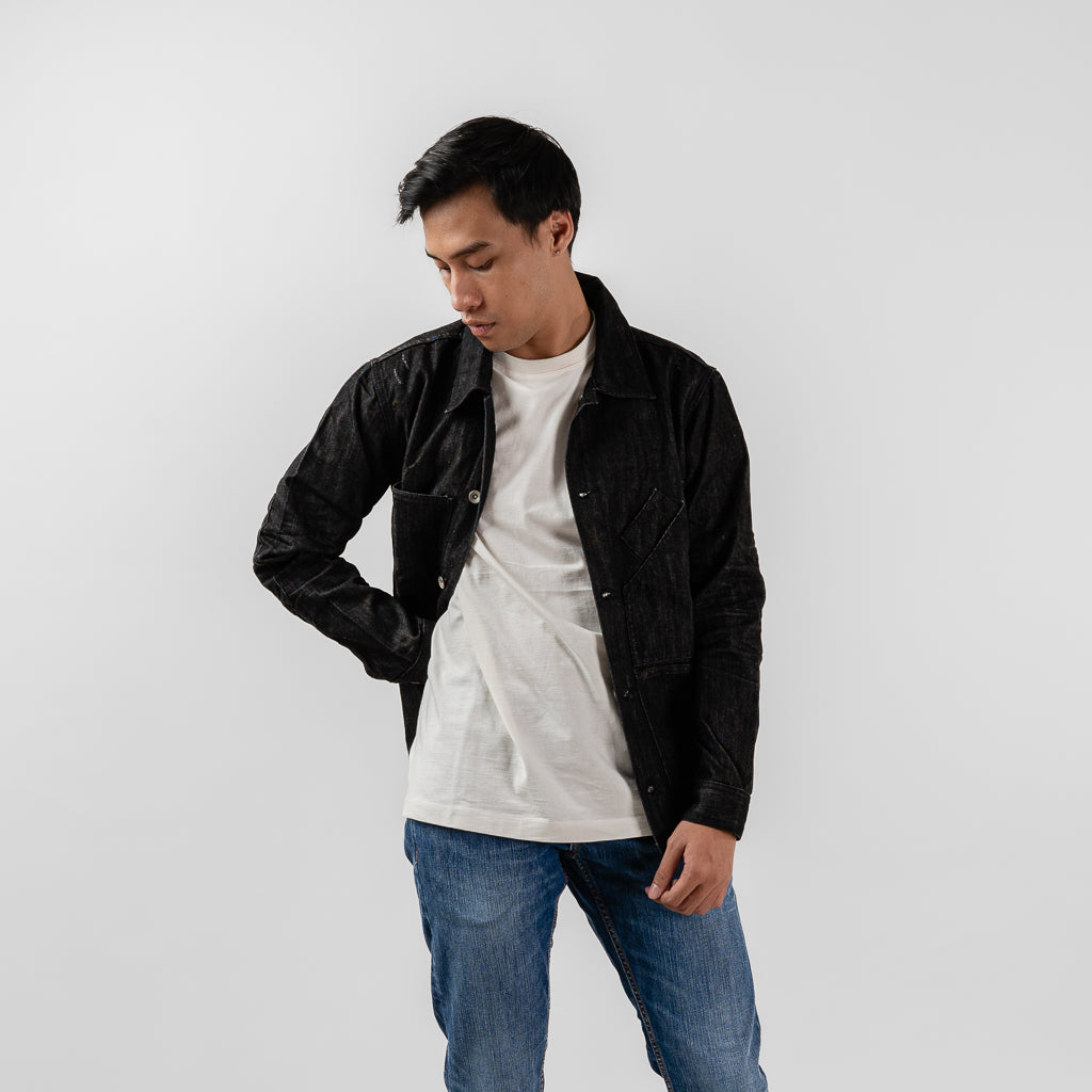 Oxygen Denim 605 Short Journey Jacket - Black 0185