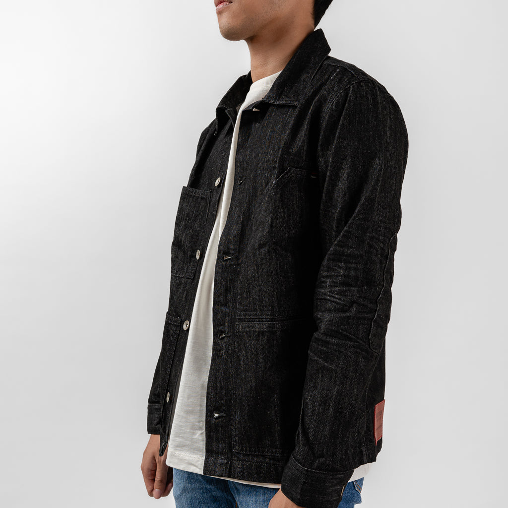 Oxygen Denim 605 Short Journey Jacket - Black 0185