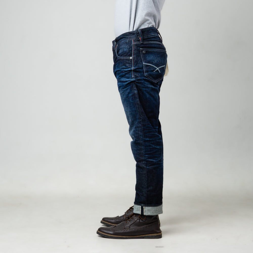 Oxygen Denim 705S Dynamic Selvedge Straight Fit Jeans - Dark Indigo
