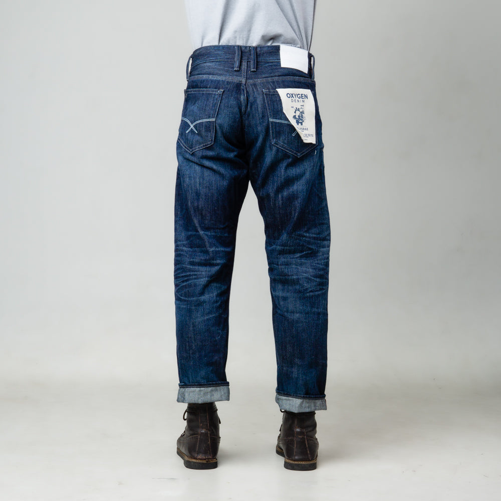 Oxygen Denim 705NS Vintage Selvedge Straight Fit Jeans - Dark Indigo