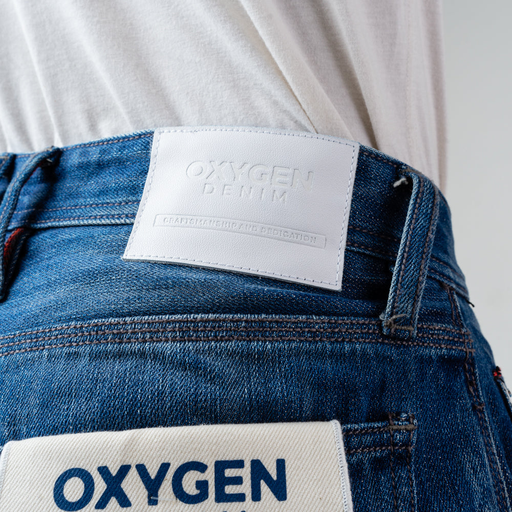 Oxygen Denim 705NS Vintage Selvedge Straight Fit Jeans - Light Indigo