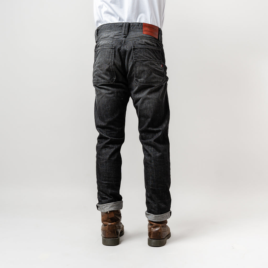 Oxygen Denim 706NS Evolve Speed Dial Baki Pocket Slim Fit Jeans Non Stretch - Dark Grey (4985)