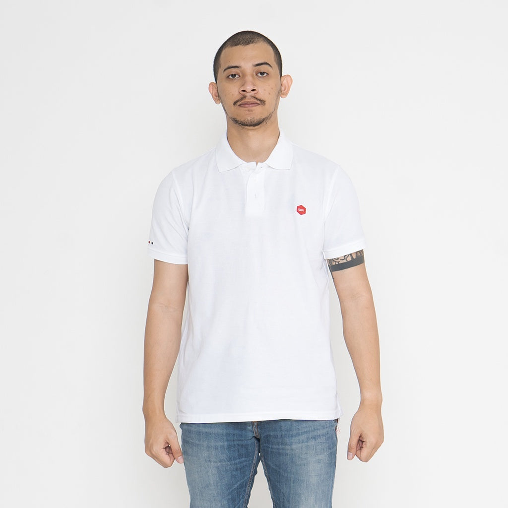 Oxygen Denim Easy Breeze Polo Shirt - White