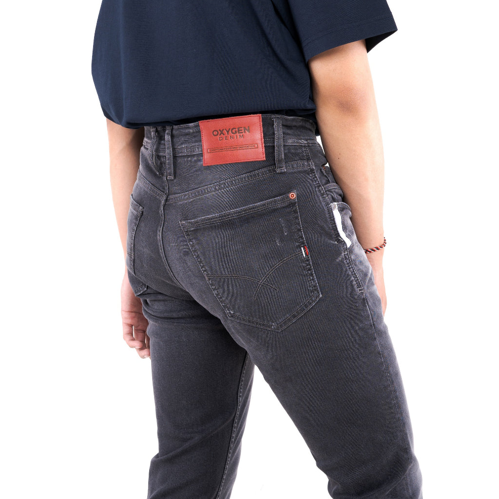 Oxygen Denim 706S Core Seasonal Jeans Slim Fit - Medium Grey (0383)