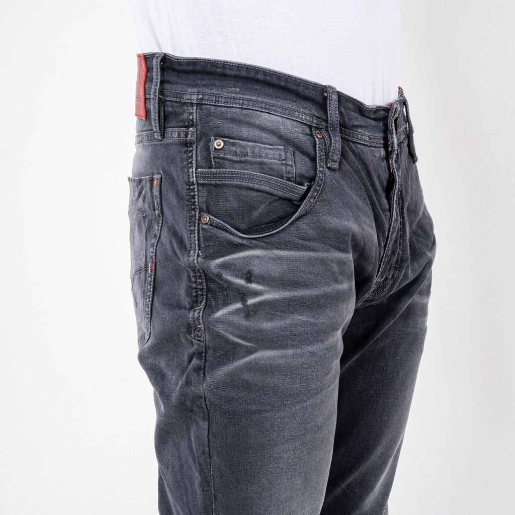 Oxygen Denim 706S Retro Active Stretch Slim Fit Jeans - Dark Grey