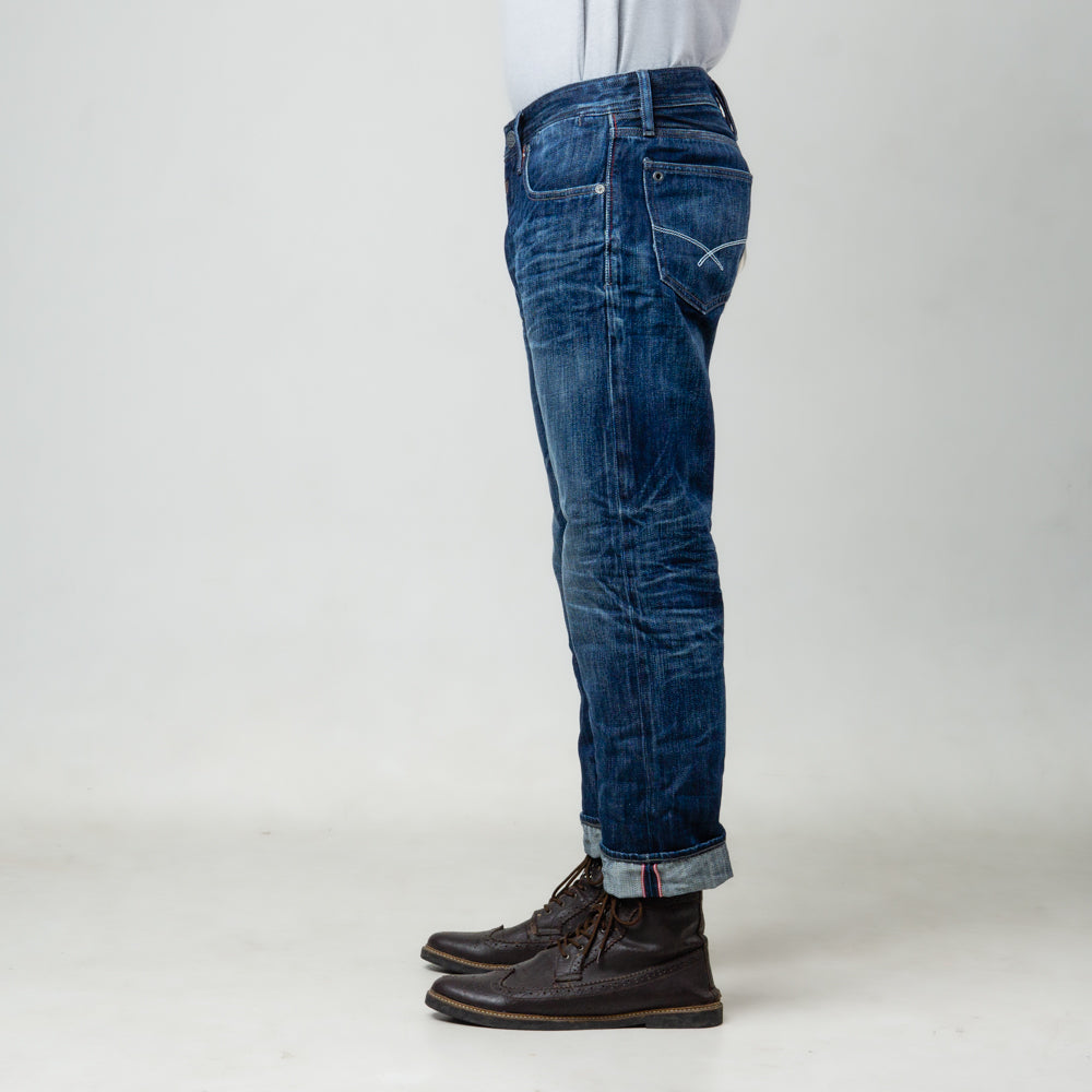 Oxygen Denim 705NS Vintage Selvedge Straight Fit Jeans - Medium Indigo