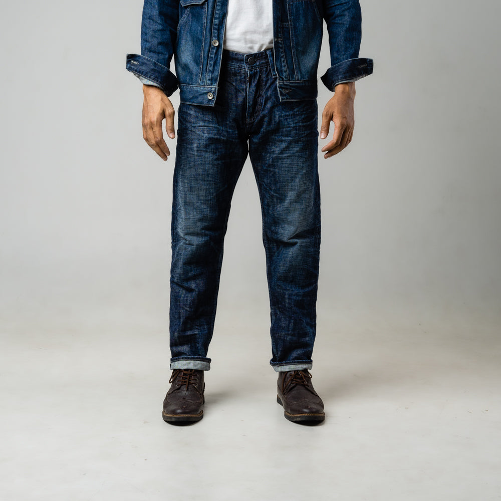 Oxygen Denim 705NS Modern Selvedge Straight Fit Jeans - Medium Indigo