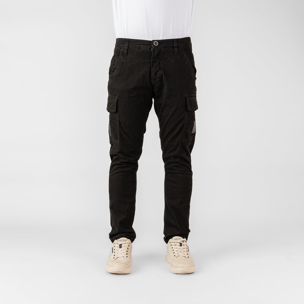 Oxygen Denim 706S Prime CS Distric Cargo Pants Black - (7812)