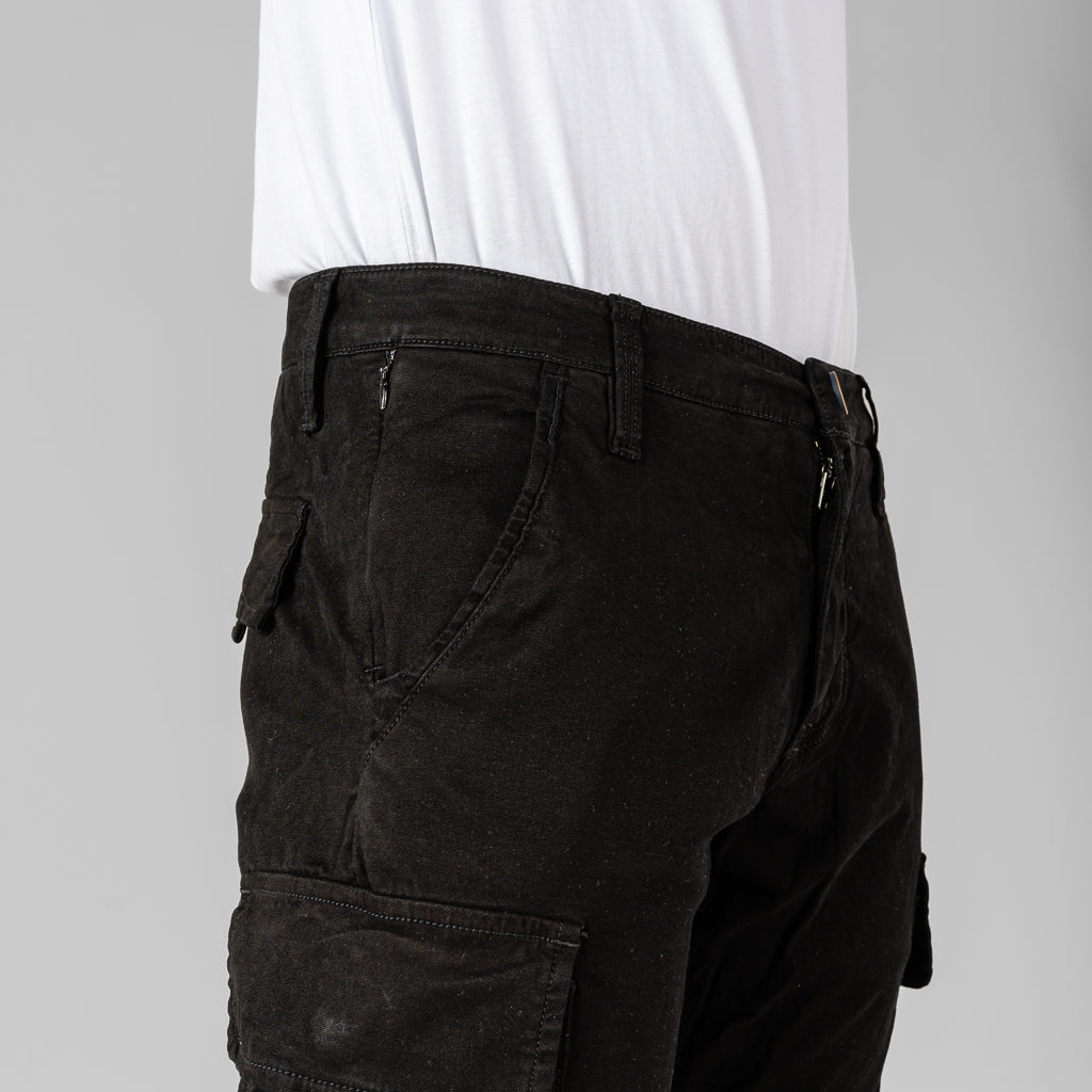 Oxygen Denim 706S Prime CS Distric Cargo Pants Black - (7812)