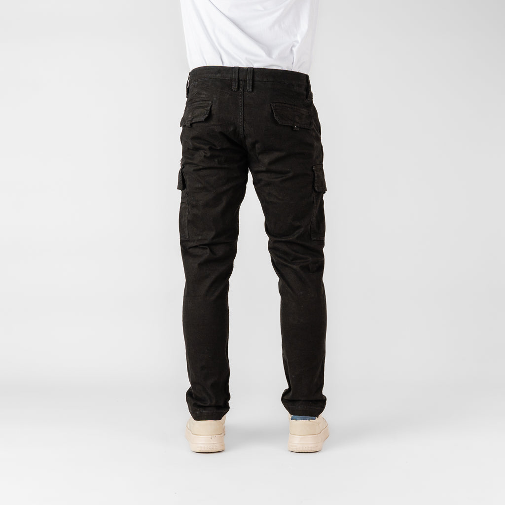 Oxygen Denim 706S Prime CS Distric Cargo Pants Black - (7812)