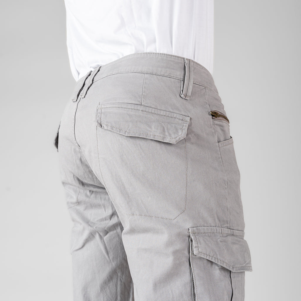 Oxygen Denim 706S Prime CS Astro Cargo Pants Light Grey - (7913)