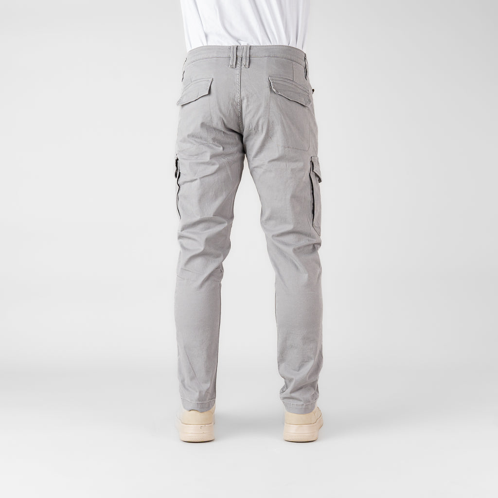 Oxygen Denim 706S Prime CS Astro Cargo Pants Light Grey - (7913)