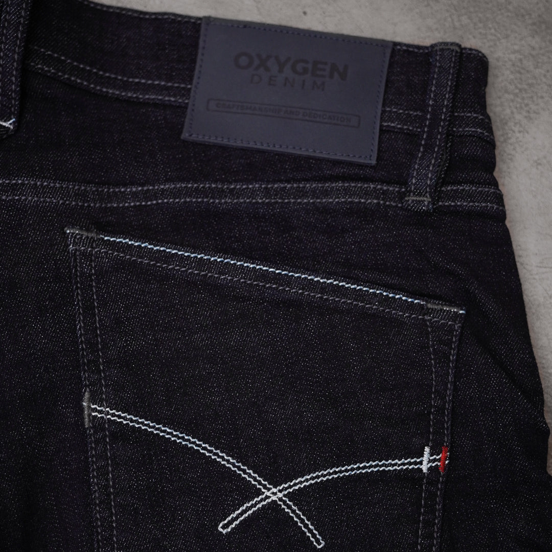 Oxygen Denim 706 Original Series Slim Stretch Jeans - Garment Crinkle