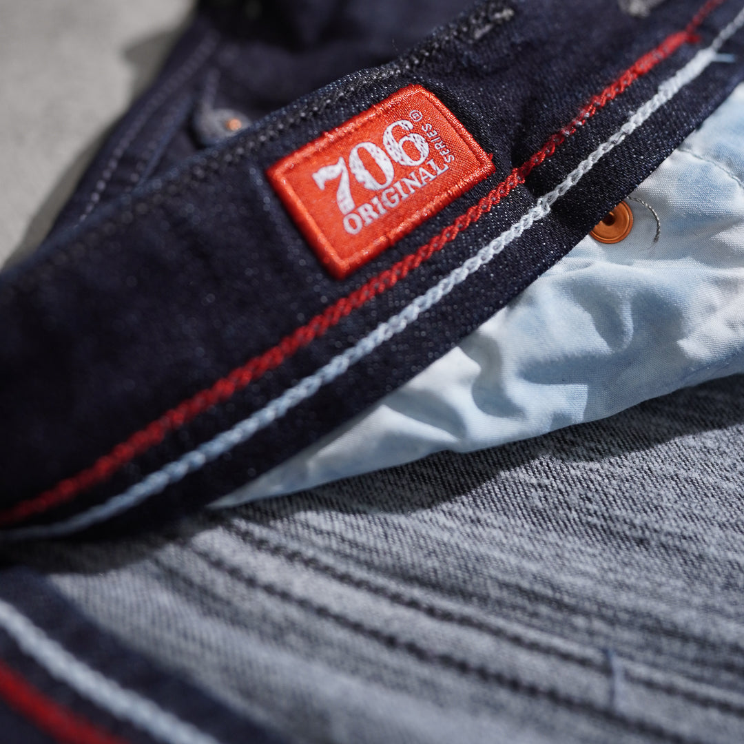 Oxygen Denim 706 Original Series Slim Stretch Jeans - Garment Crinkle