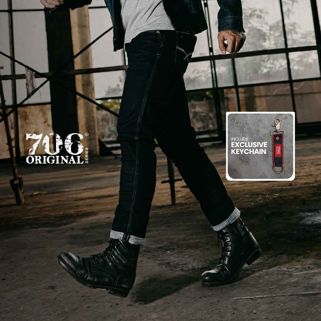 Oxygen Denim 706 Original Series Slim Stretch Jeans - Garment Crinkle
