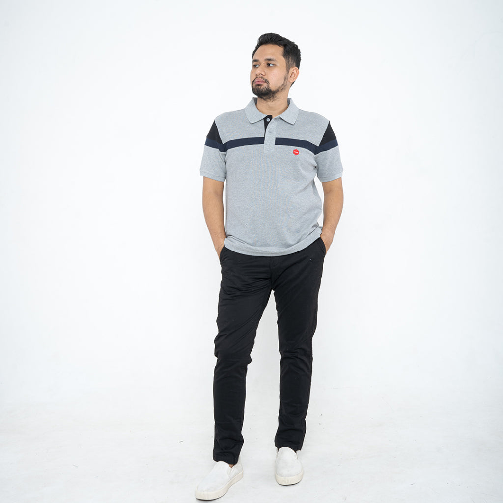 Oxygen Denim Chester Culture Polo Shirt - Misty Black Navy