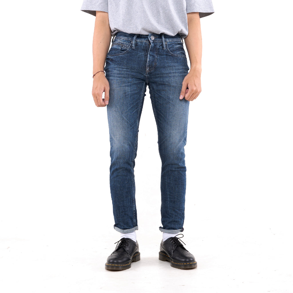 Oxygen Denim 706S Core Seasonal Jeans Slim Fit - Medium Blue (3602)