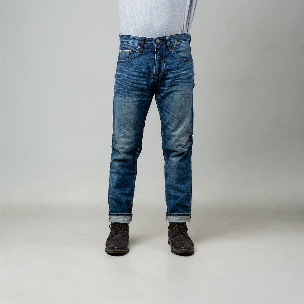 Oxygen Denim 705S Dynamic Selvedge Straight Fit Jeans - Light Indigo