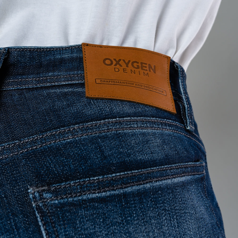 Oxygen Denim 706S Core Slim Fit Jeans - Dark Blue (2601)