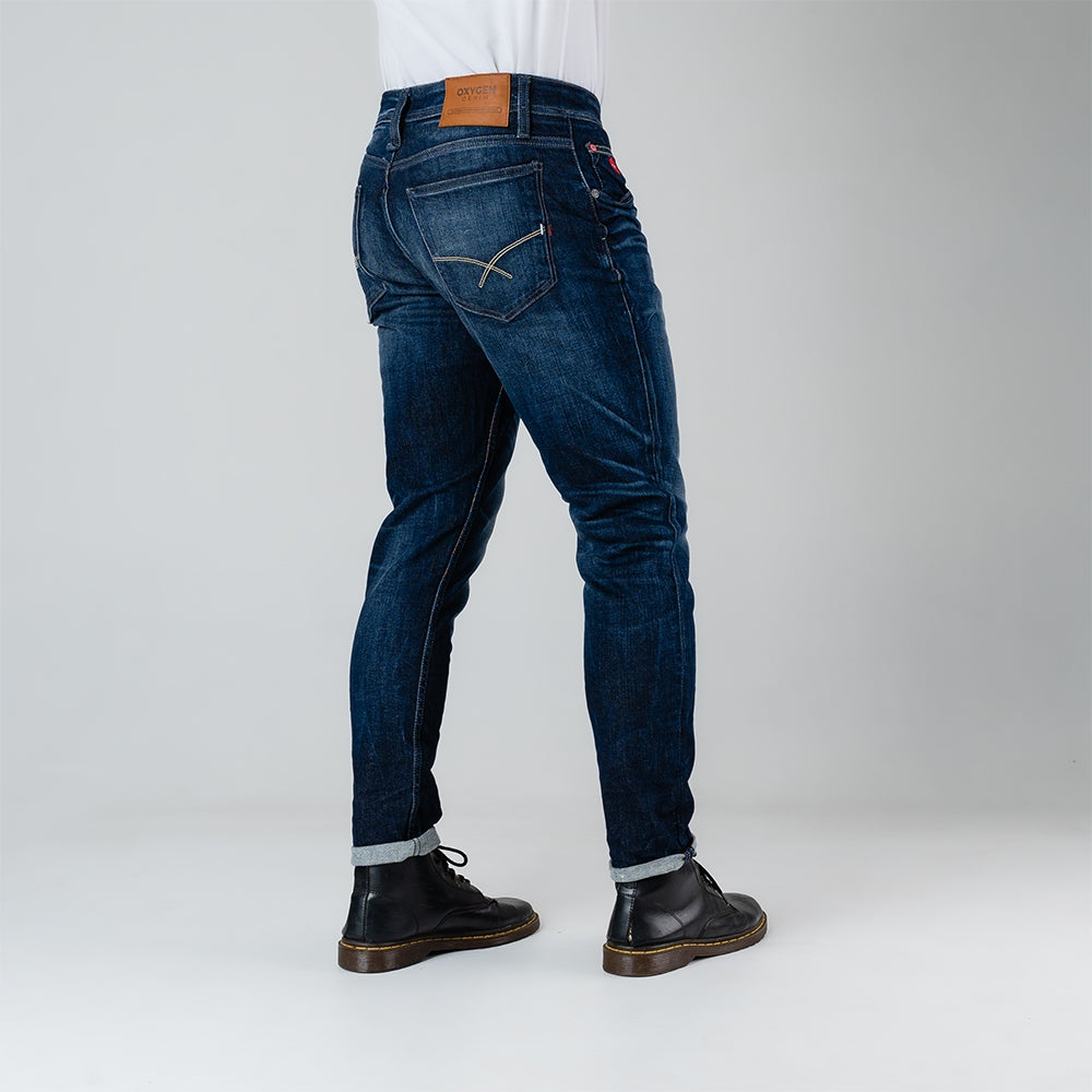 Oxygen Denim 706S Core Slim Fit Jeans - Dark Blue (2601)